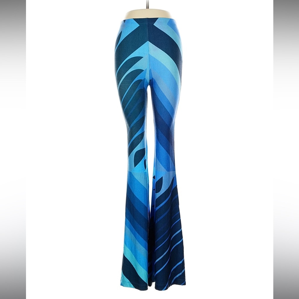 Novella Royale Blue Geo Janis Bell Flare geometric gradient XS - Picture 4 of 6